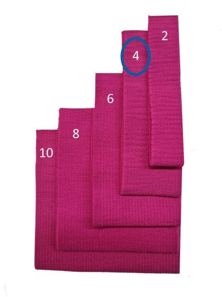 Körperbänder fuchsia 4 cm breit